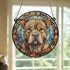 Shar Pei Stained Glass Effect Suncatcher